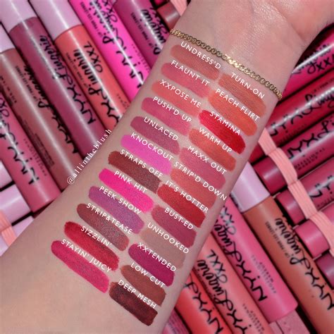 Review & Swatches of the New NYX Cosmetics Lip Lingerie XXL Long