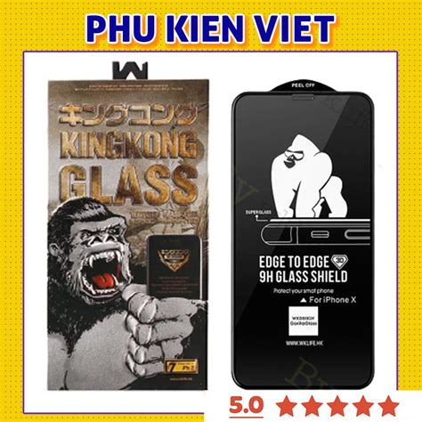 Kính cường lực iPhone King Kong 5/5s/6/6s/6splus/7/7plus/8/8plus/x/xr ...