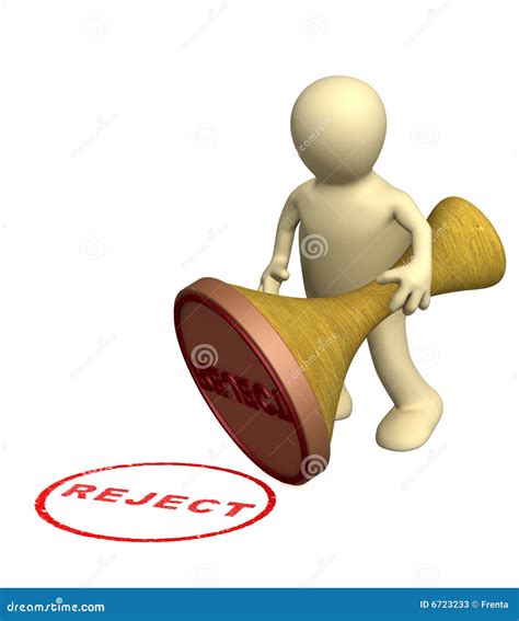 Rechazo stock de ilustración. Ilustración de documento - 6723233