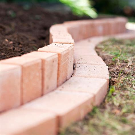how to install brick garden border