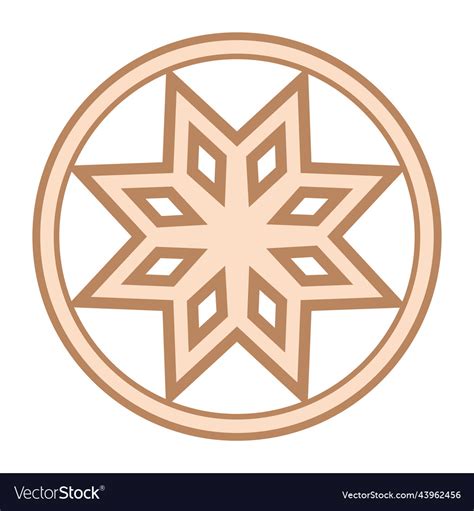 Alatyr an ancient slavic symbol decorated Vector Image