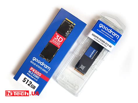 Обзор накопителя Goodram PX500 на 512 ГБ в формате M.2 2280 для PCIe 3. ...