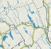 Maps for Norway, Maine