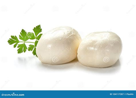 mozzarella cheese close  isolated  white background stock image