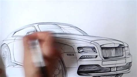 Rolls Royce Sketch at PaintingValley.com | Explore collection of Rolls ...