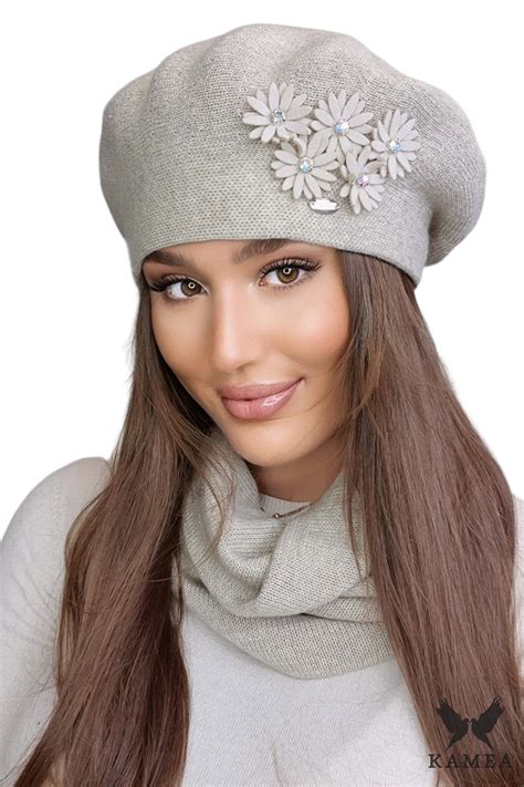 Bereta dama Kamea Kamea_Beret_K.22.051.03_Beige