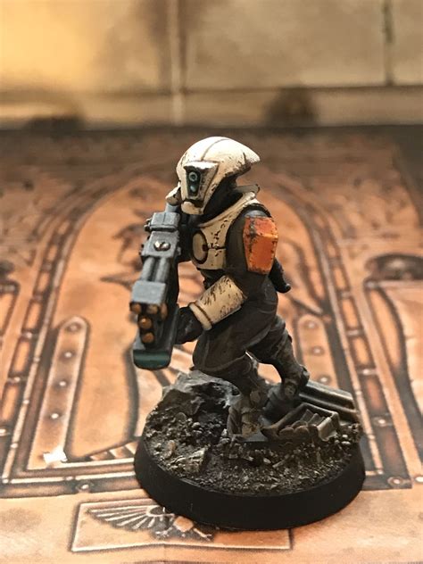 tau pathfinder warhammer  kill team test paint scheme complete