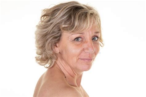 older woman nude beach stock   royalty  stock