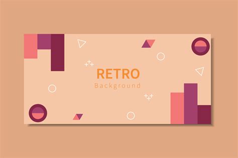 Retro Abstract Banner Background With Modern Design 5747066 Vector Art ...