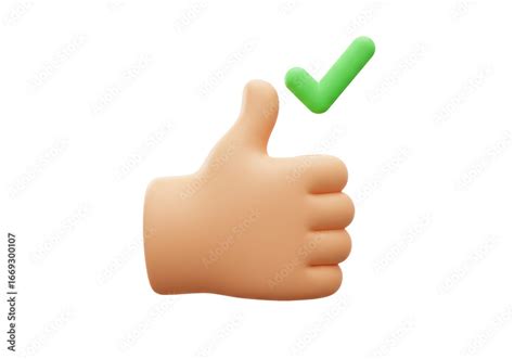 isolated  thumbs  emoji  green check mark  approval