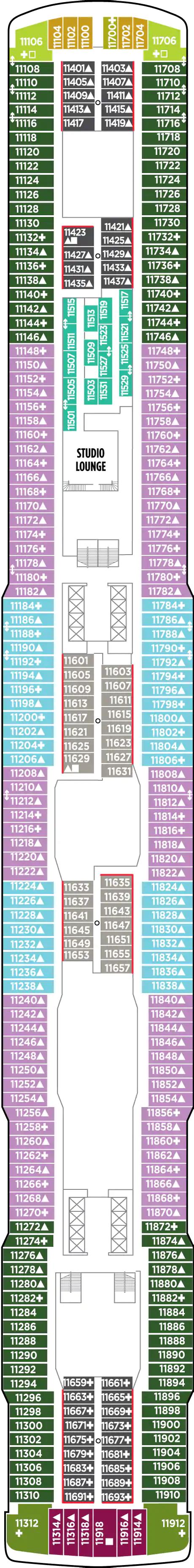 norwegian escape deck plans cruiseind