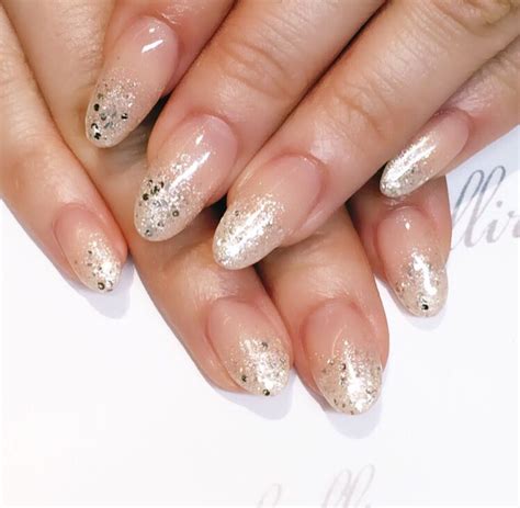 Gold Glitter French Tips | French tip nails, Nails, Glitter french tips