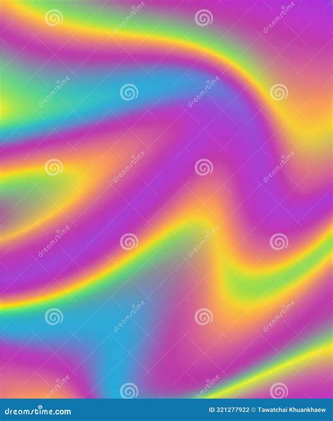 Colorful Background with Abstract Shape Glowing in Ultraviolet Spectrum