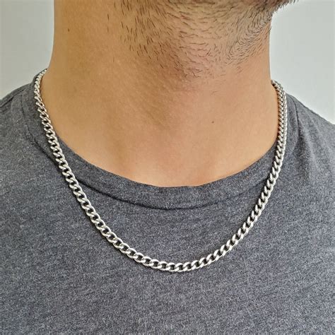stainless steel necklace men 6