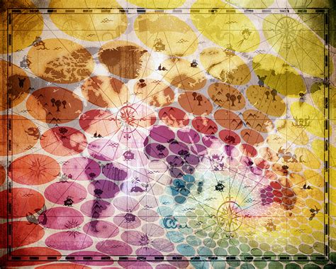 Whimsical World Map 3 Mixed Media by Angelina Tamez - Pixels