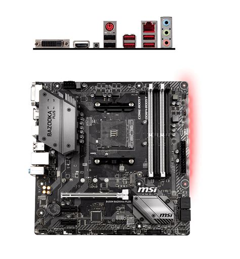 MSI B450M Gaming Plus Motherboard AMD Ryzen 1st and 2nd Generation ...