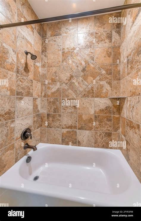 Brown Marble Tile Bathroom