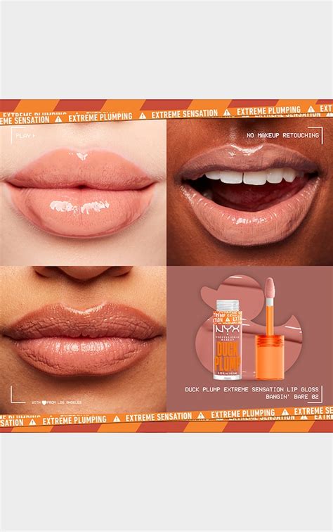 NYX PMU Duck Plump Lip Plumping Gloss Bangin' Bare | Beauty ...