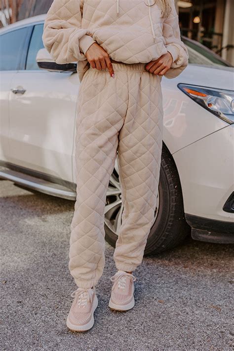 Hustling Hard Quilted Joggers • Impressions Online Boutique