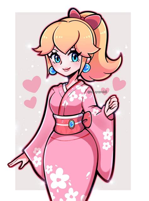 princess peach and princess peach (mario and 2 more) drawn by