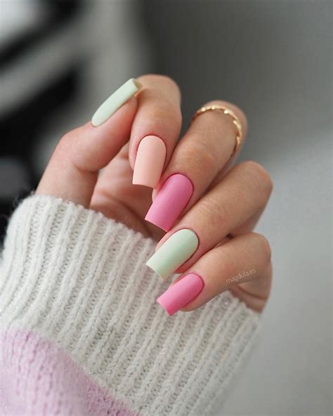 38+ pastel rainbow nail designs that you should try - 2000 Daily