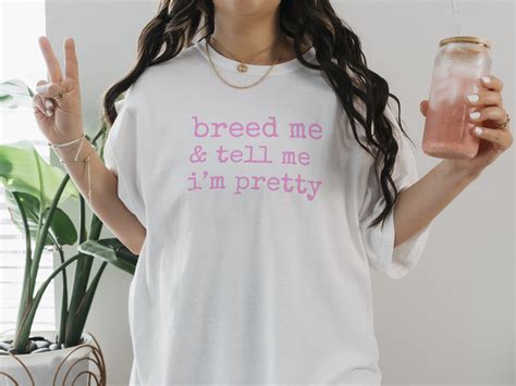 Cute Breeding Kink Shirt for Submissive in Pink D/s, Dom, BDSM Sub T