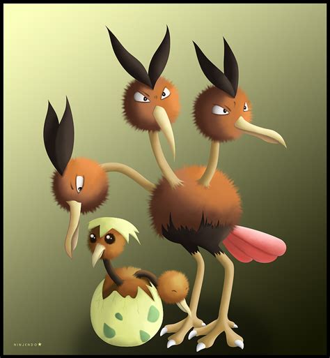 Doduo and Dodrio by Ninjendo on DeviantArt