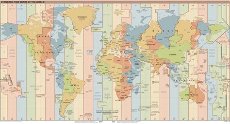 World Map with Time Zones | Trans & Travel