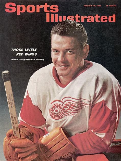 Detroit Red Wings Howie Young Sports Illustrated Cover Photograph by Sports Illustrated Hockey ...