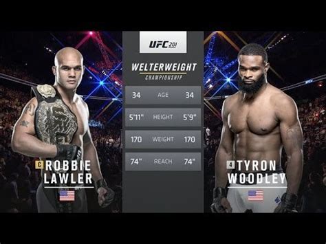 Tyron Woodley vs Robbie Lawler UFC 201 Full Fight