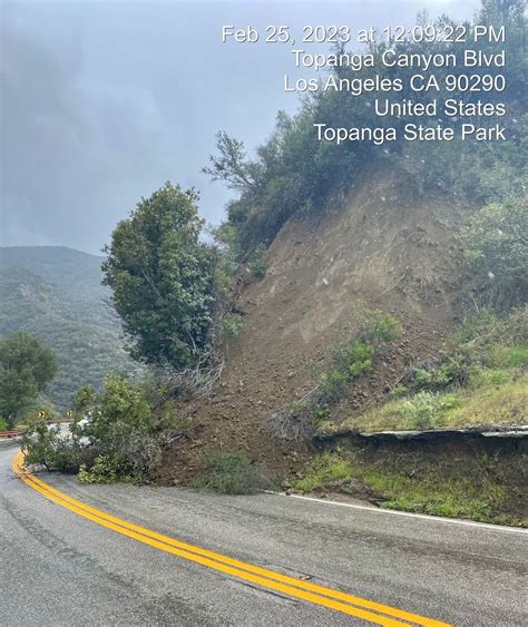 All lanes have reopened from Mudslide on Topanga Canyon • The Malibu Times