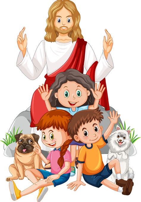 Jesus And Children Clipart