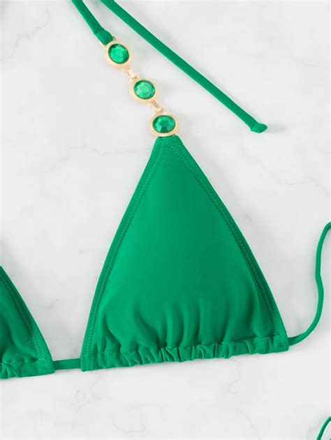 Bikinis Beachwear Rhinestone Bikini Micro Swimsuit Women Sexy Bikini