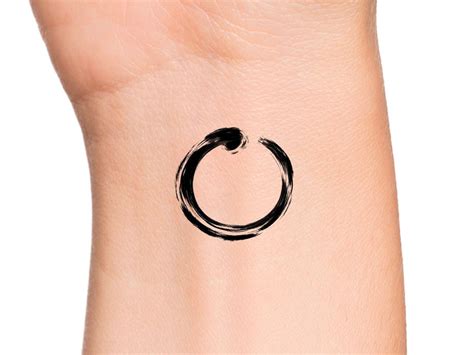 Enso Circle Temporary Tattoo / Zen Tattoo - Etsy