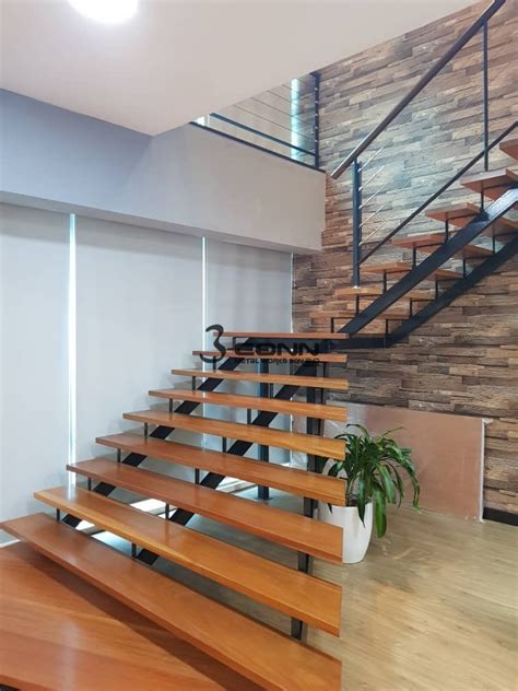 wooden staircase structure
