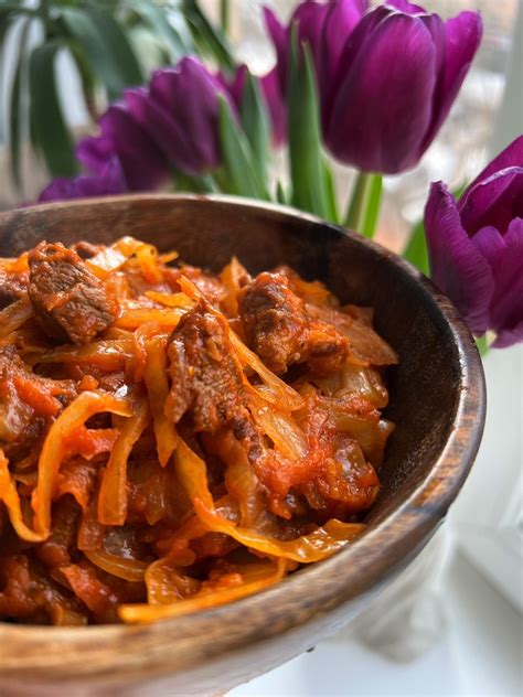 Тушеная капуста с мясом рецепт с фото пошаговый от Анечка Бондаренко ...