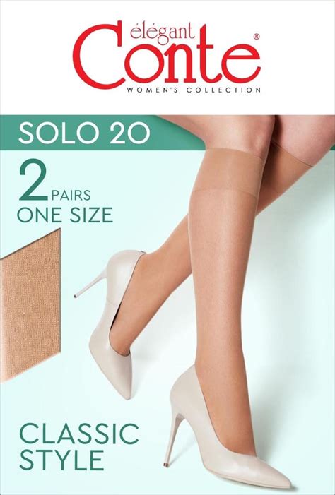 Knee Highs Conte Solo 20 Den (2 pairs) – Ranok Inc