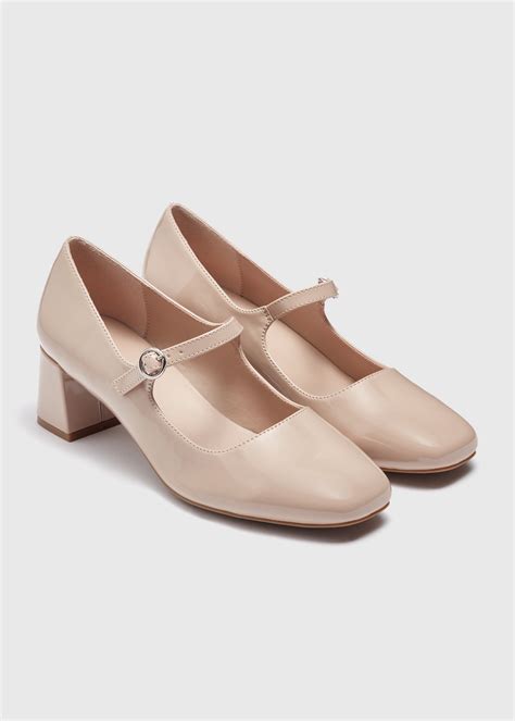 Buy Nude Mary Jane Workwear Heels Online in Bahrain - bfab