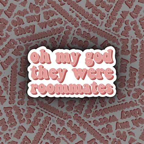 Oh My God They Were Roommates Vine Sticker Vine Humour - Etsy UK