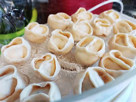 Манты с мясом и картофелем
