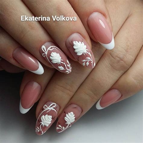Коррекция гель, объёмные розочки#анапаногти #ногти #дизайнногтей # ...