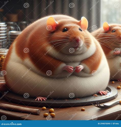 Adorable Chubby Hamster with Glossy Eyes in a Cozy, Warm Setting ...