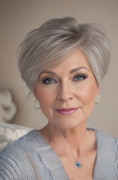 short haircuts  older women  inspire