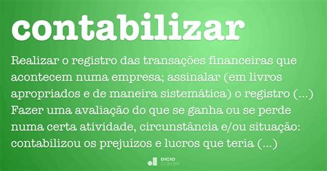 O Que É Contabilizar