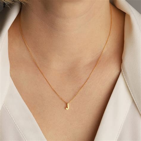 gold initial necklace rose gold custom initial necklace etsy