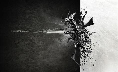 Black And White Art, черно-белые обои, черно-белые, абстрактные, белые ...