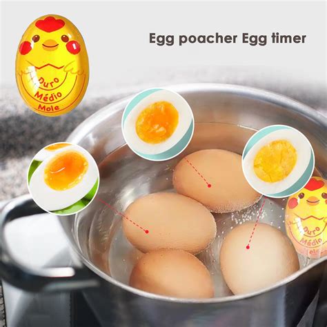 Egg Timer Reusable Easy to Use Food Grade No BPA Safe Boiling Eggs