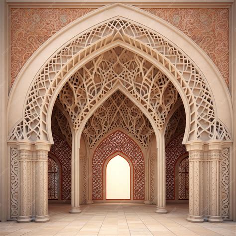 Premium Photo | Islamic architecture wallpaper