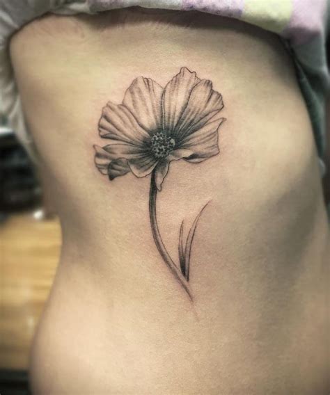 30 Pretty Cosmos Flower Tattoos For Your Inspiration | Flower tattoos ...