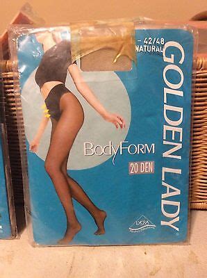 Vintage Golden Lady feinstrumpfhose nude pantyhose w/ model 42 / 48 natural | eBay